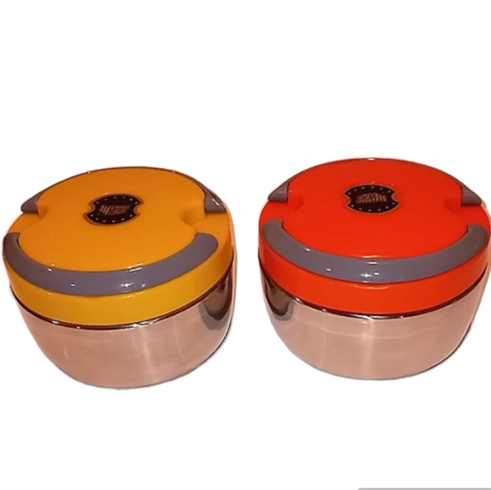 COPY - Double Layer Lunch Box, 2 Different color Yellow and Orange